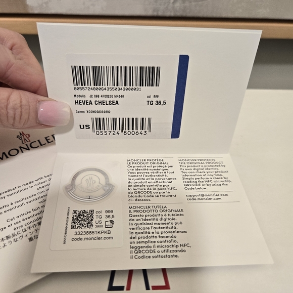 NWT Moncler Hevea Chelsea Boot Black 36.5 - Picture 7 of 8